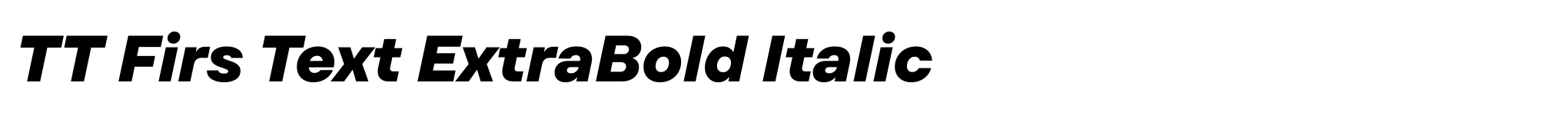 TT Firs Text ExtraBold Italic image